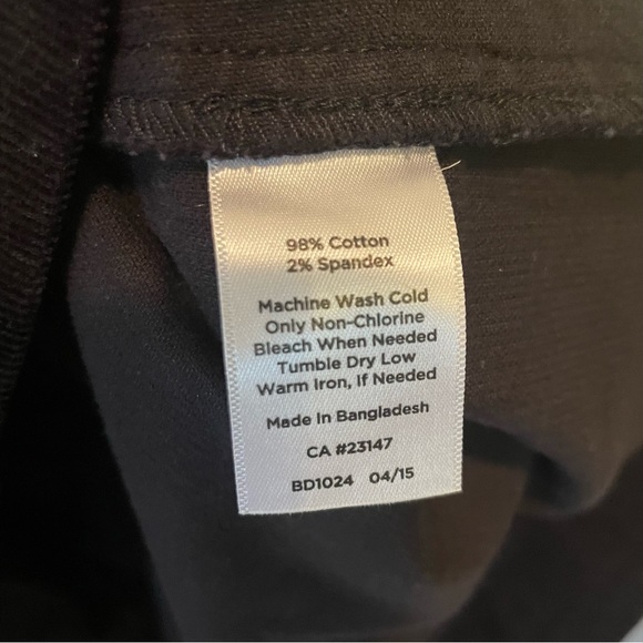 Talbot Black Corduroy Skirt Size 12 Women’s Zippered Closure Pockets - Picture 4 of 4